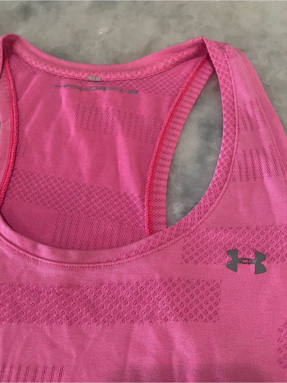 Under Armour Pink Racerback Performance Tank - Picture 2 of 3